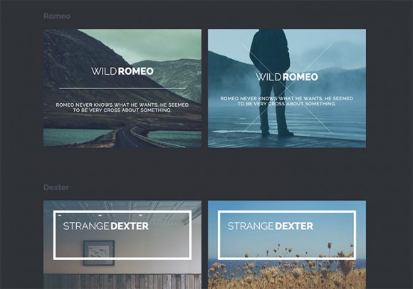 New subtle hover effects with CSS3