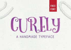 Curely free font