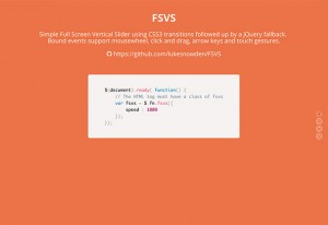 Full screen vertical scroll - jQuery - Freebiesbug
