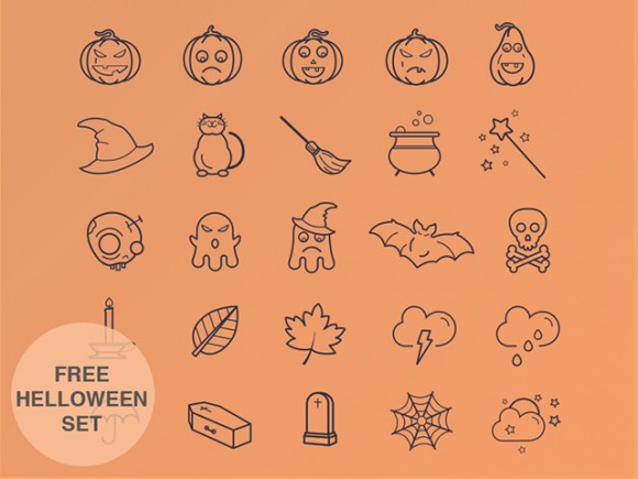 25 free Halloween icons