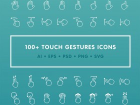 100+ free gestures icons
