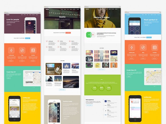 Beetle - Free HTML5 template for designers