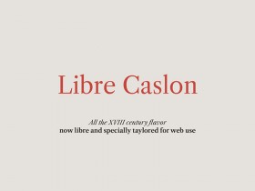 Libre Caslon free font