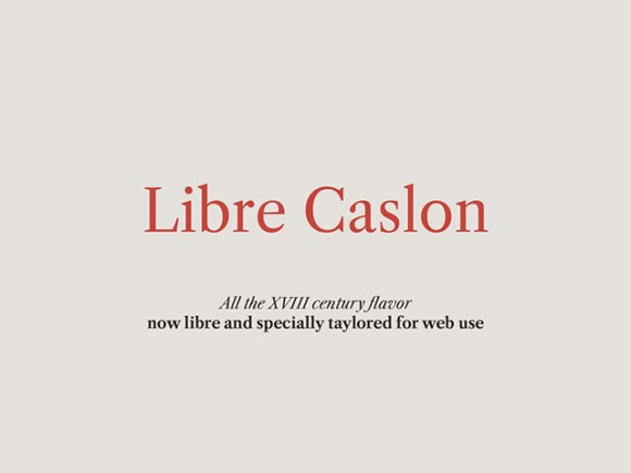 Libre Caslon free font