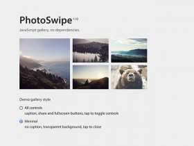 PhotoSwipe - JS photo gallery