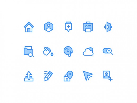 15 icons for web - PSD + AI + EPS