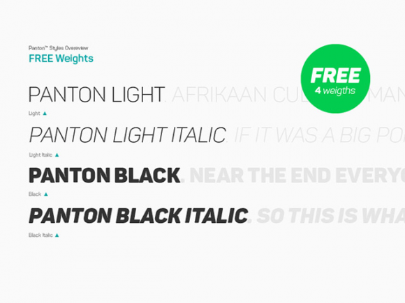 Panton free font