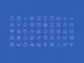 50 PSD line icons