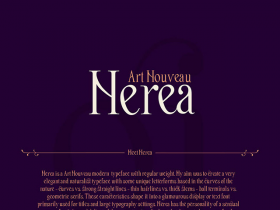 Nerea Art Nouveau free font