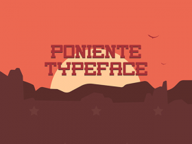 Poniente free font