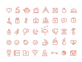 40 St Valentine's Day icons