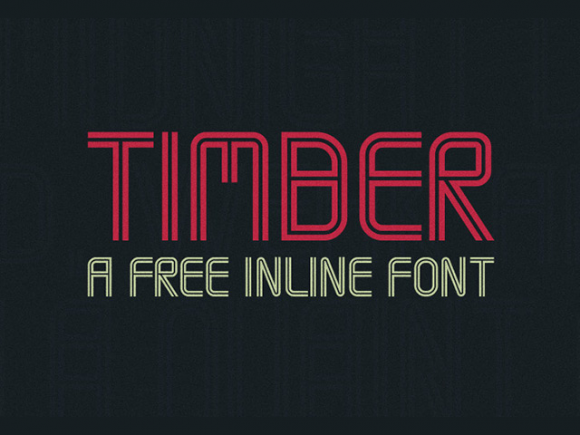 Timber free font