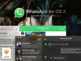 WhatsApp OSX concept - Sketch