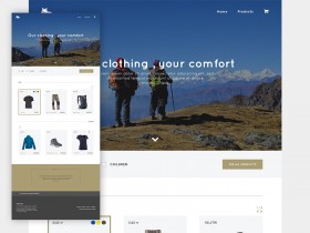 Trekking Store - PSD template