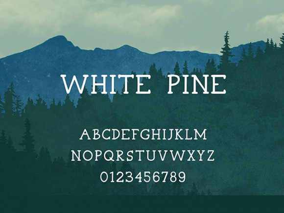 White Pine free font