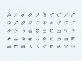 UniGrid - 100 free flat icons - Freebiesbug