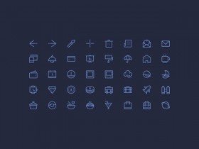 50 PSD line icons - Vol.2