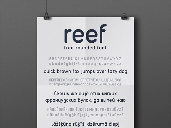 REEF - Free rounded font