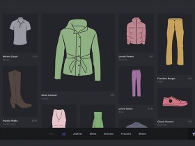 Product grid with filter system