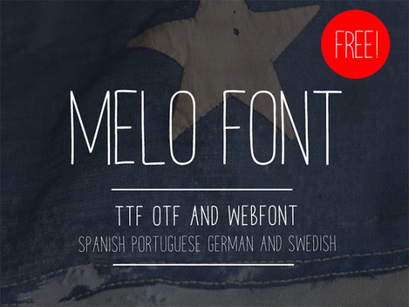 Melo free font