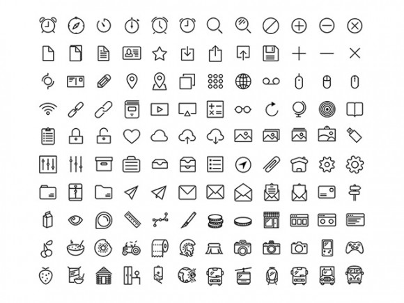 120 free icons from RetinaIcons