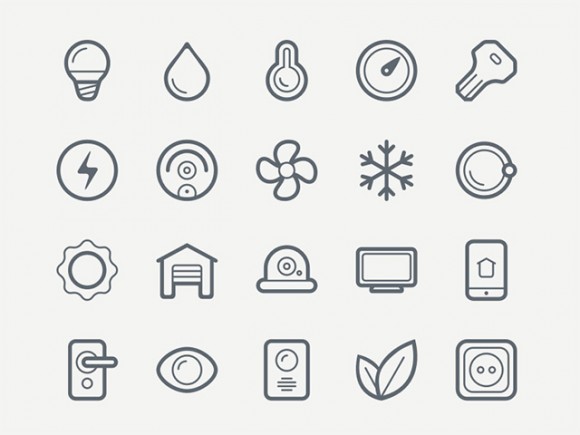 40 smart house icons