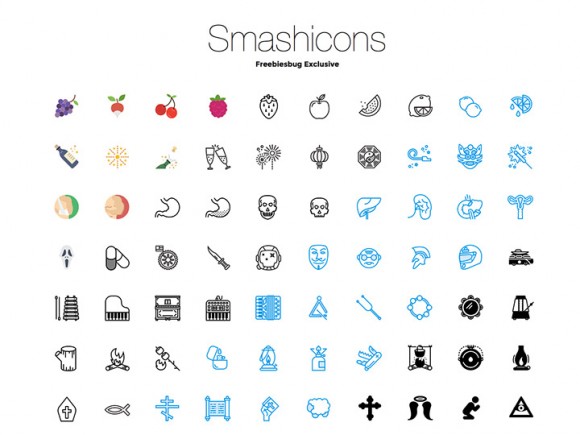 250 free icons from Smashicons