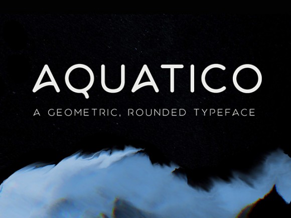 Aquatico free font