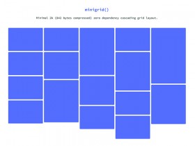 Minigrid - Minimal cascading grid layout