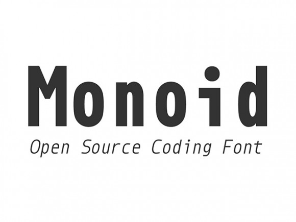 Monoid free font