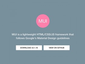 MUI - Material Design framework