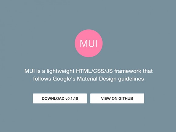 MUI - Material Design framework