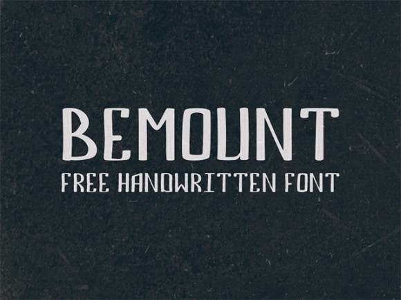 Bemount free font