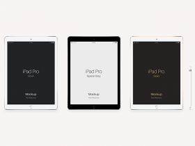 iPad Pro PSD mockups