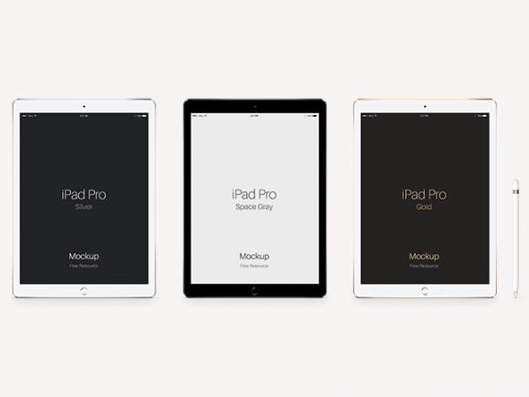 iPad Pro PSD mockups