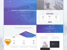 Land.io - Landing page UI kit