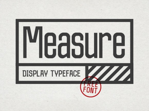 Measure free font