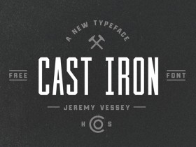 Cast Iron free font