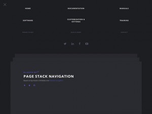 Page stack navigation template - Freebiesbug