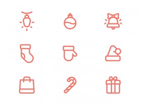 9 Free PSD Christmas icons