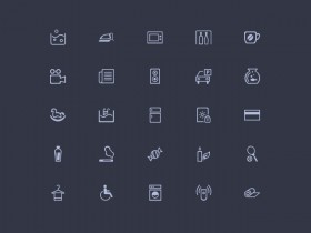 Amenities - 50 misc PSD icons
