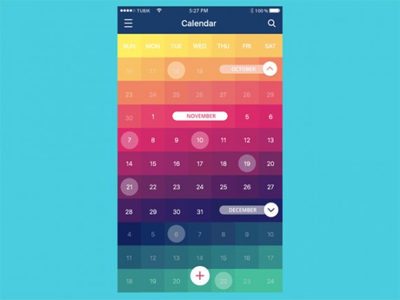 CSS Calendar concept