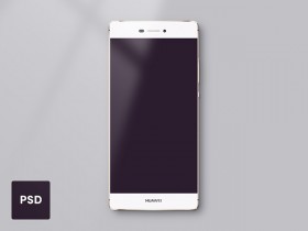 Huawei P8 mockup Free PSD