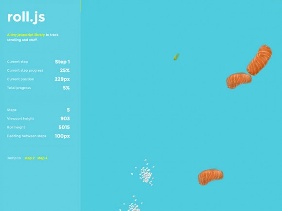 Roll.js - Scroll tracking with javascript