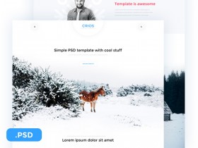 Crios - Free PSD website template