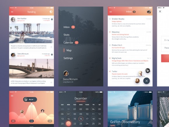 Phoenix UI kit - Vol 1 (Sketch + PSD)