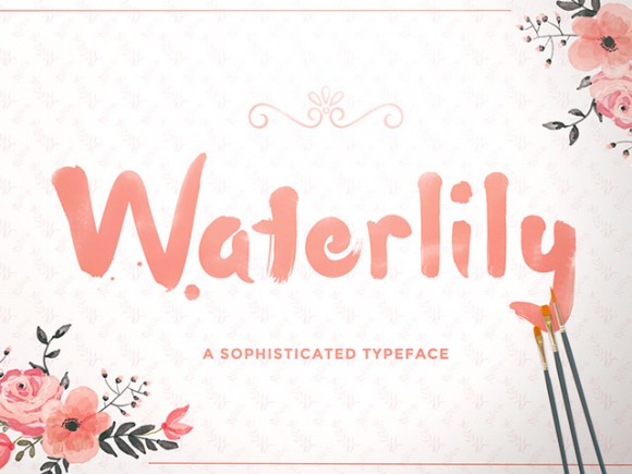 Waterlily free font
