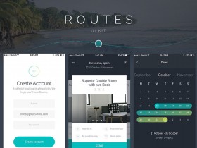 Routes UI kit for iOS - Sample pack