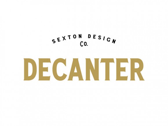 Decanter: A free all caps display serif font