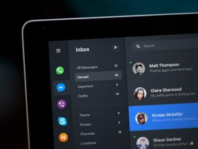 Chat dashboard - PSD app concept